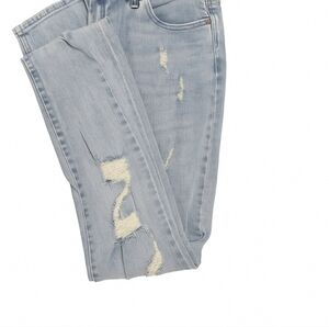 Judy Blue Light Blue Distressed Skinny Jeans